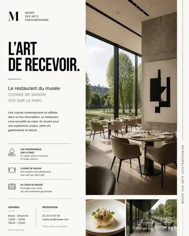 Café Bras au musée Soulages, restaurant gastronomique à Rodez