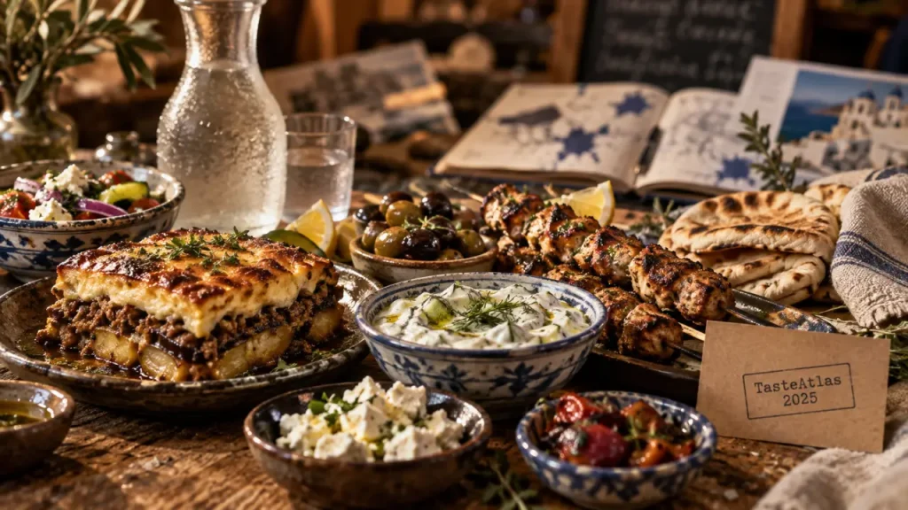 Grèce contre Italie : pourquoi TasteAtlas place-t-il la cuisine grecque en tête en 2025 ?