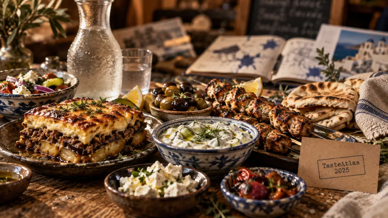 Meilleur cuisine du monde classement 2025 : Grèce en tête, mezzes grecques, feta et tzatziki