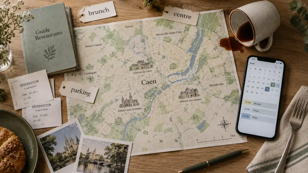Restaurants à Caen et alentours : comparez zone, cuisine et services avant de réserver