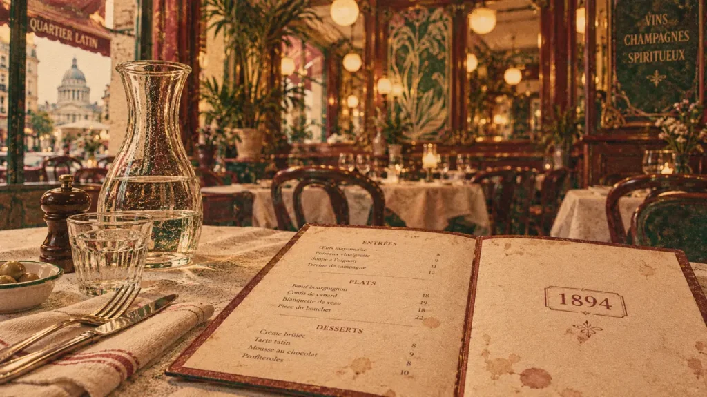 Le Balzar, une brasserie historique du 5e arrondissement au décor Art nouveau