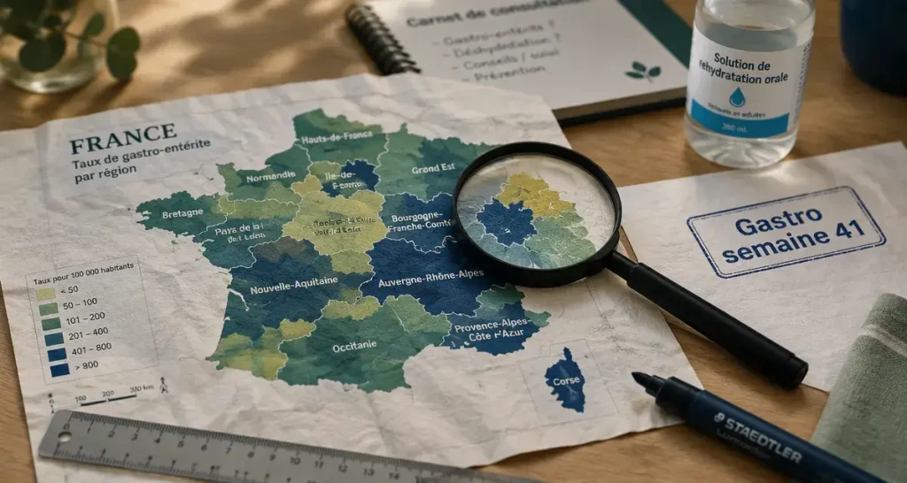 La gastro-entérite circule en France : 51 cas pour 100 000 habitants en semaine 41