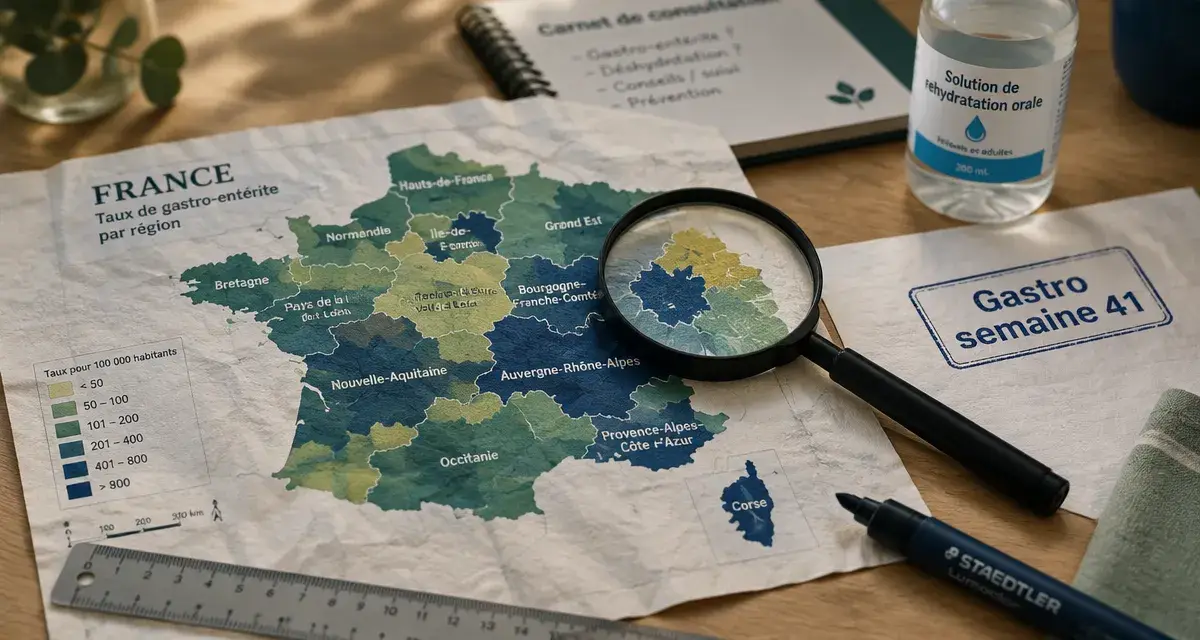 carte gastro france : 51 cas/100 000 semaine 41