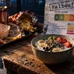 La mal bouffe au fast-food : barquette et chips face à un bol santé
