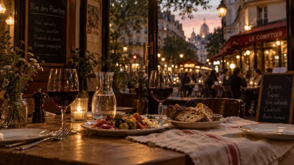 Restaurants rue des Plantes : choisissez selon la cuisine, l’ambiance et l’occasion