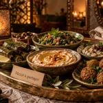 مطاعم عربية في باريس : mezzé libanais halal, houmous et falafel